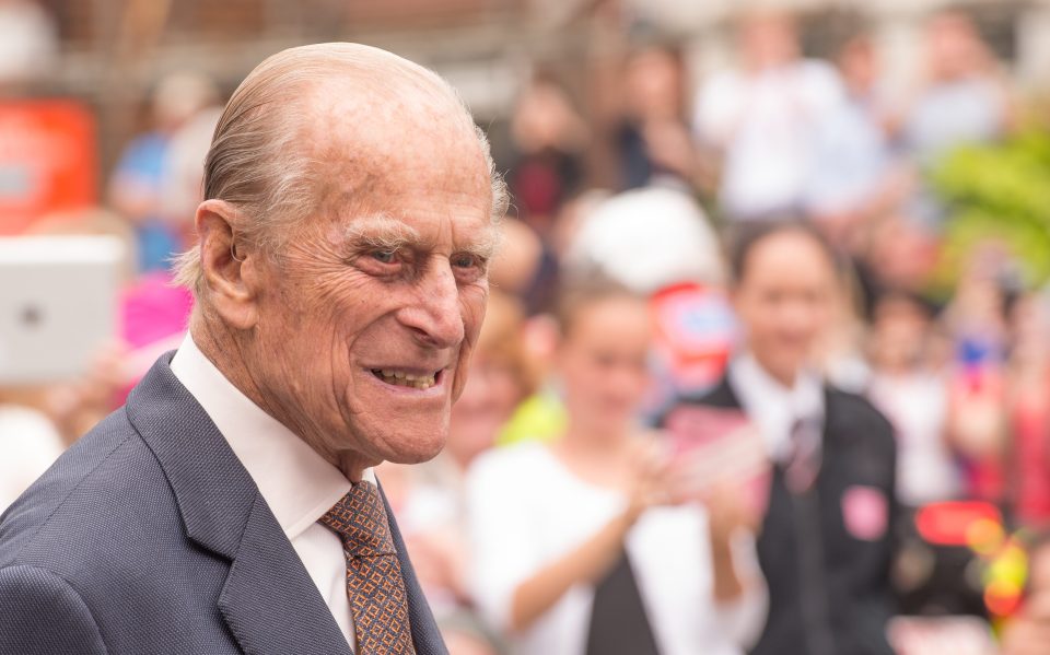 The 95-year-old showed off his cheeky side by telling Joey to jump a fence in order to see the Queen