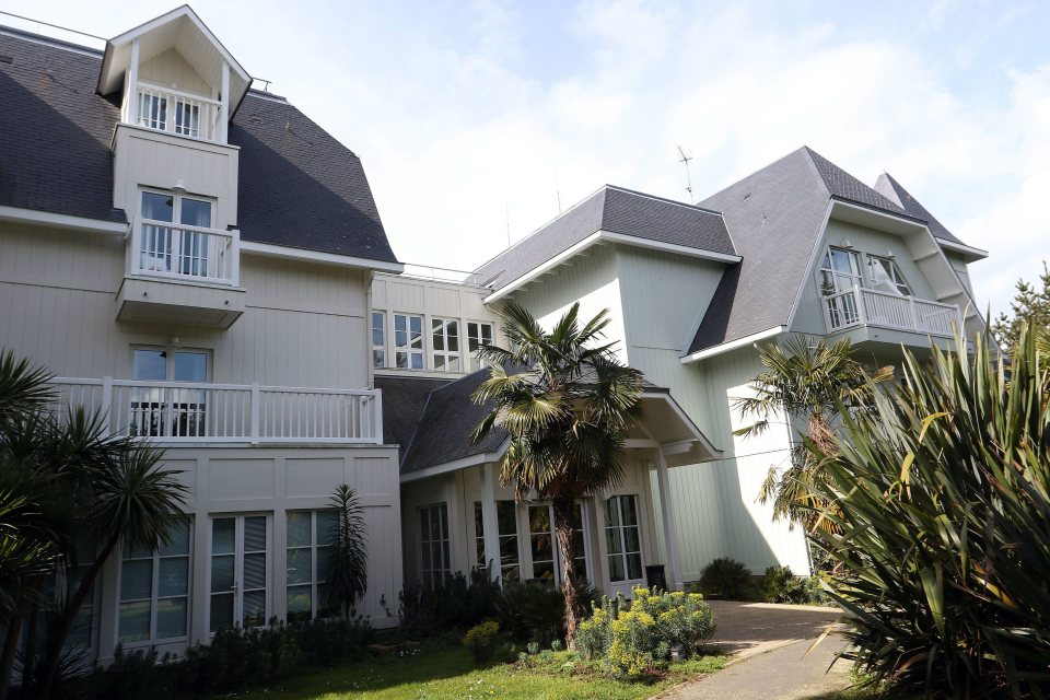 A view of the front of the Novotel Thalassa hotel, home of the Wales squad