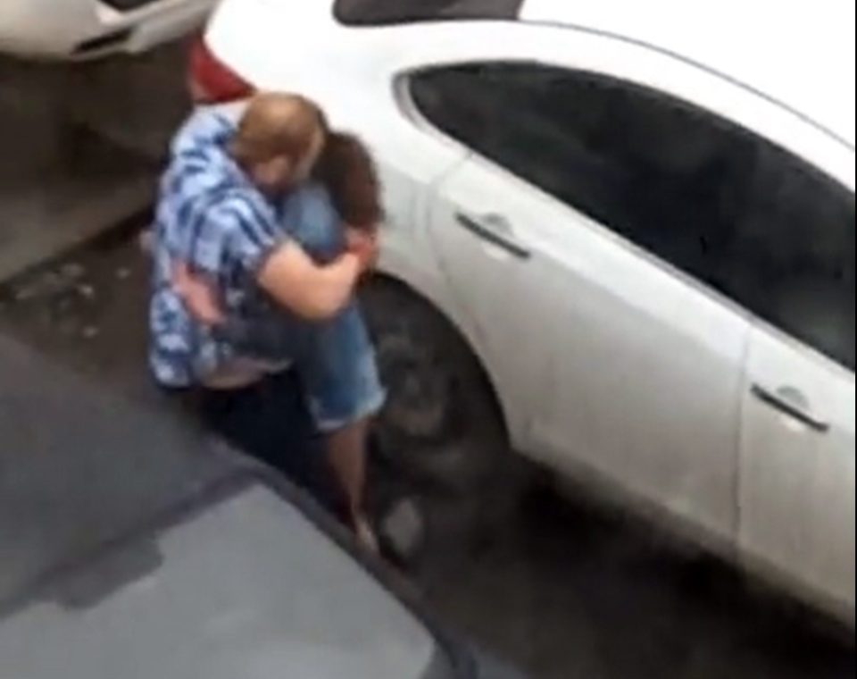 Man punches girlfriend