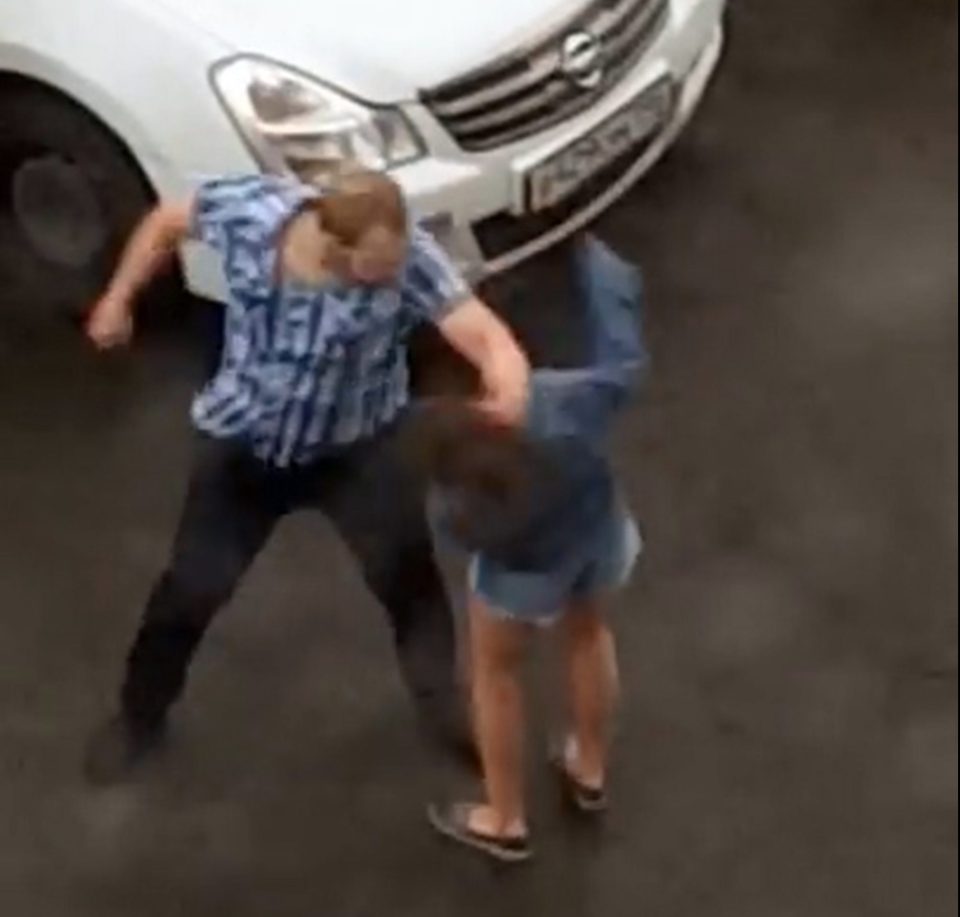 Man punches girlfriend