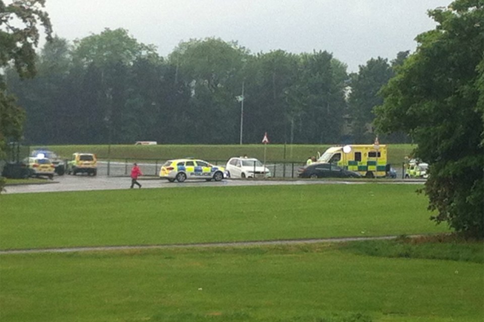 They were struck by lightning on their way home from school in Lisburn, Northern Ireland