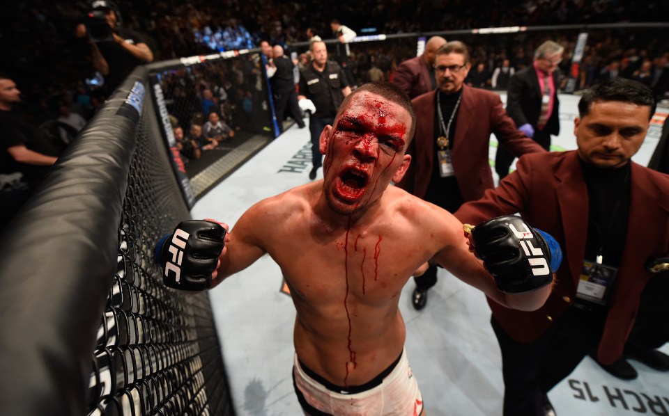  Happy to have a rival: Nate Diaz is pleased to be able to face Conor McGregor