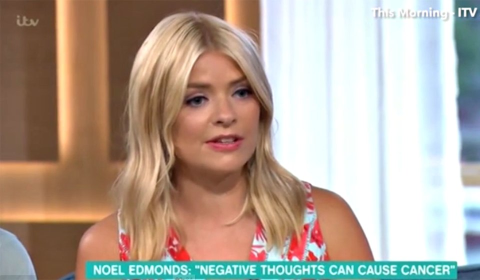  Holly Willoughby asked if he would say the same to a small child