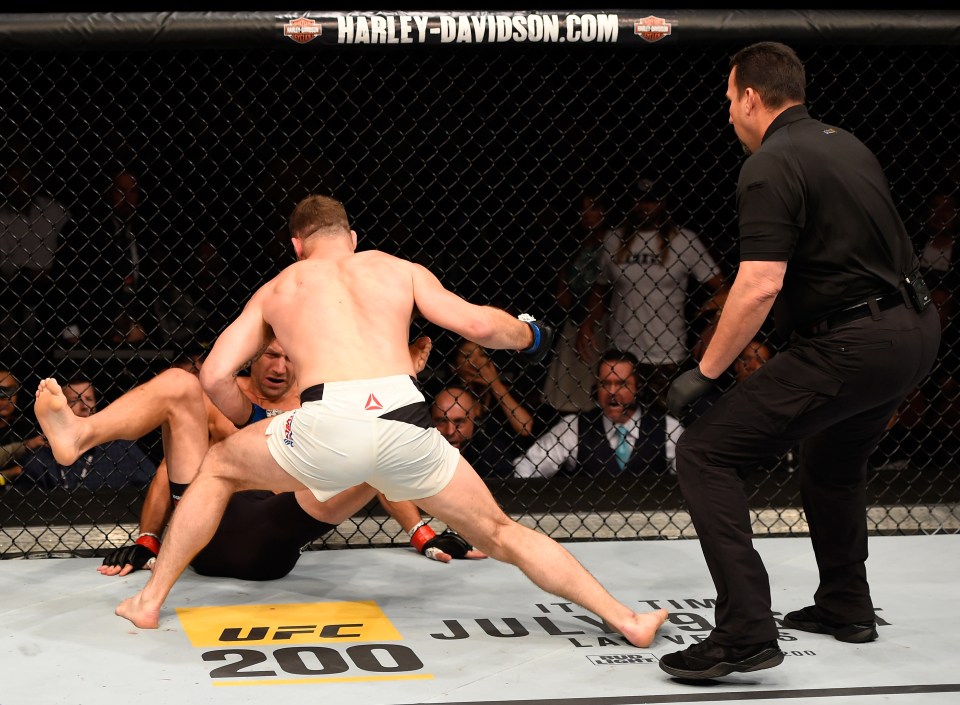  Title shock: Bisping was a 6/1 underdog against Luke Rockhold, but knocked him out in just 3 minutes 26 seconds