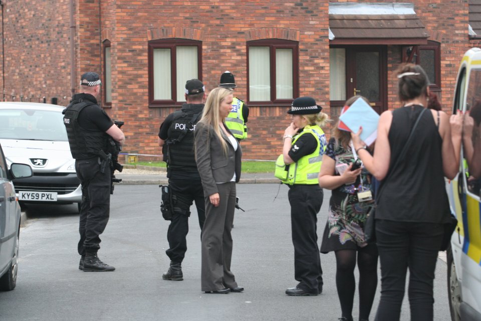  There was a heavy police in Carlton, North Yorks, as a manhunt was launched to find Connor Woodrow