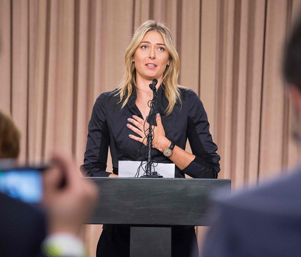  Former Grand Slam champ Sharapova  apologised for taking a banned substance