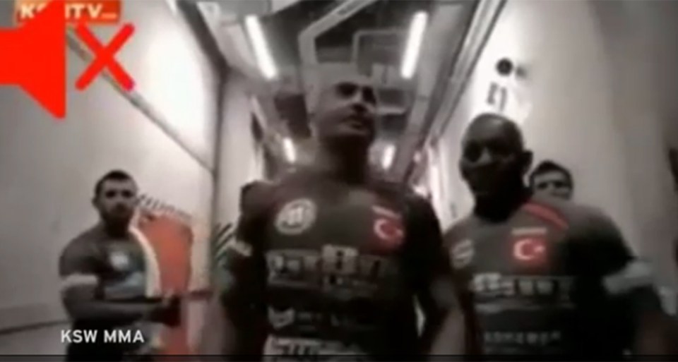  MMA fighter Aziz Karaoglu has been banned from the sport after using a jihadi anthem as his walk out music