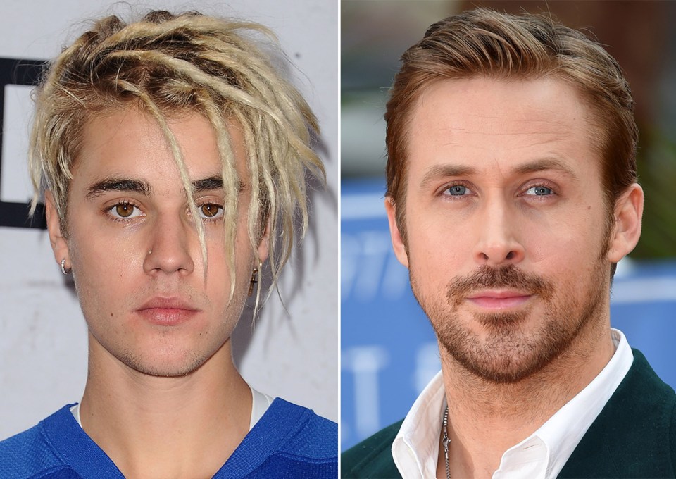 Justin Bieber and Ryan Gosling