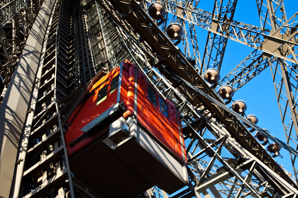  Seven million people cram into the lifts of the Eiffel Tower every year