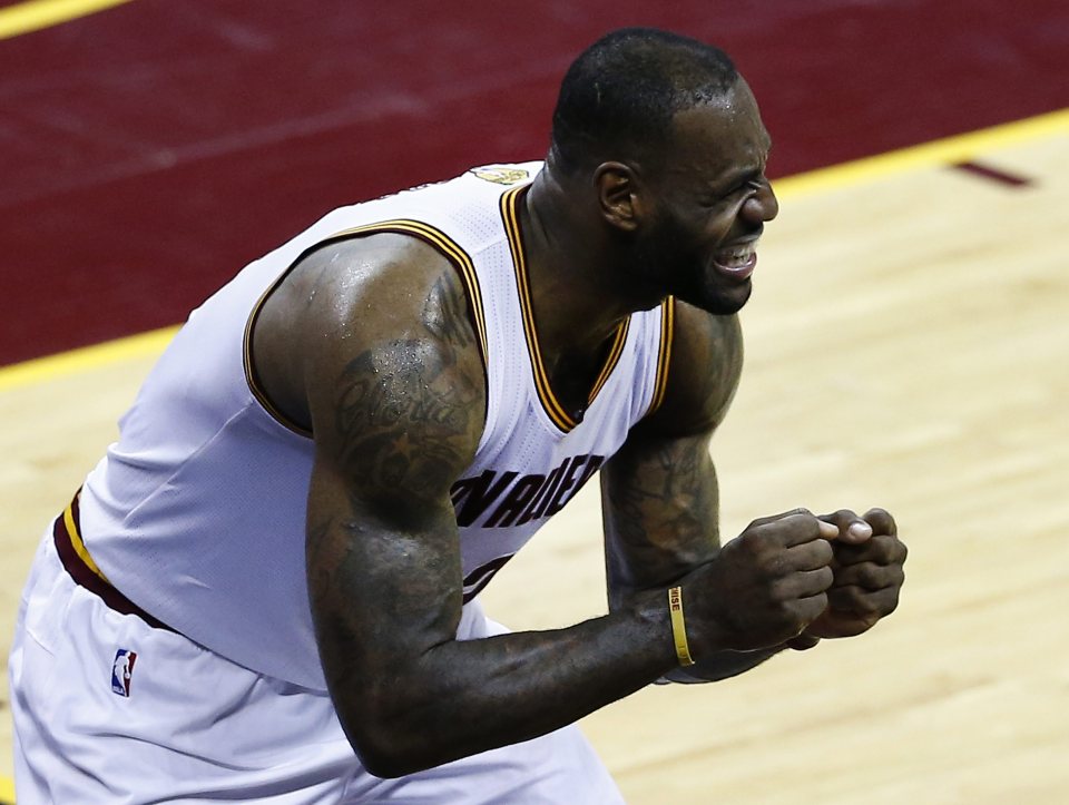  LeBron James racked up 32 points and 11 rebounds to go with six assists, two blocks and a steal on the night at the Quicken Loans Arena, in Cleveland, Ohio