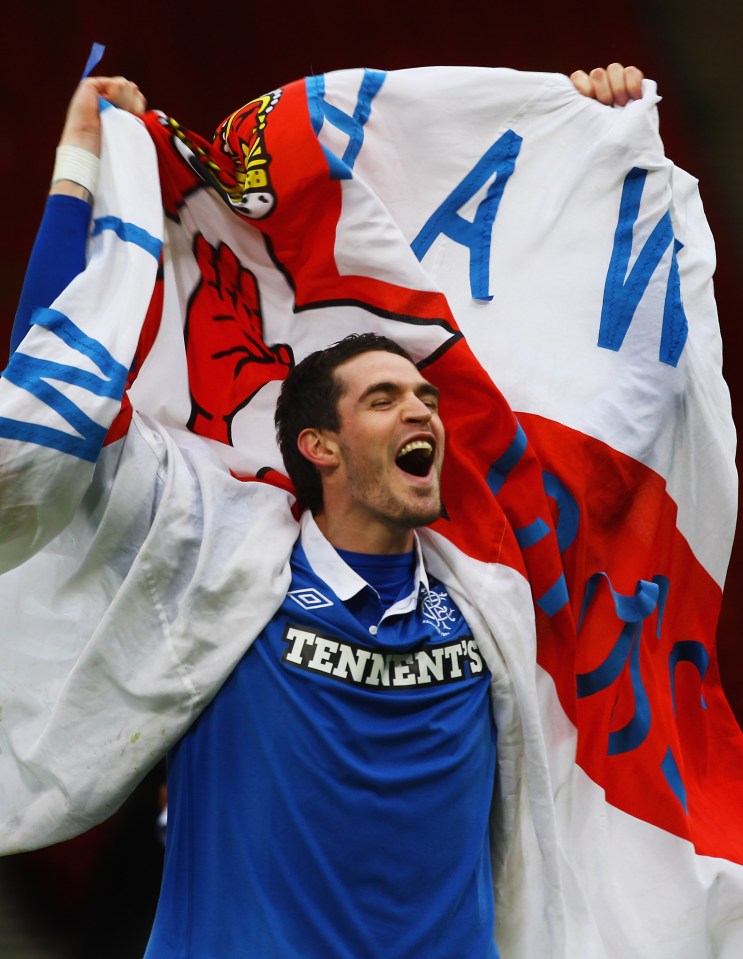 Kyle Lafferty won three Scottish Premier League titles during his time with Rangers