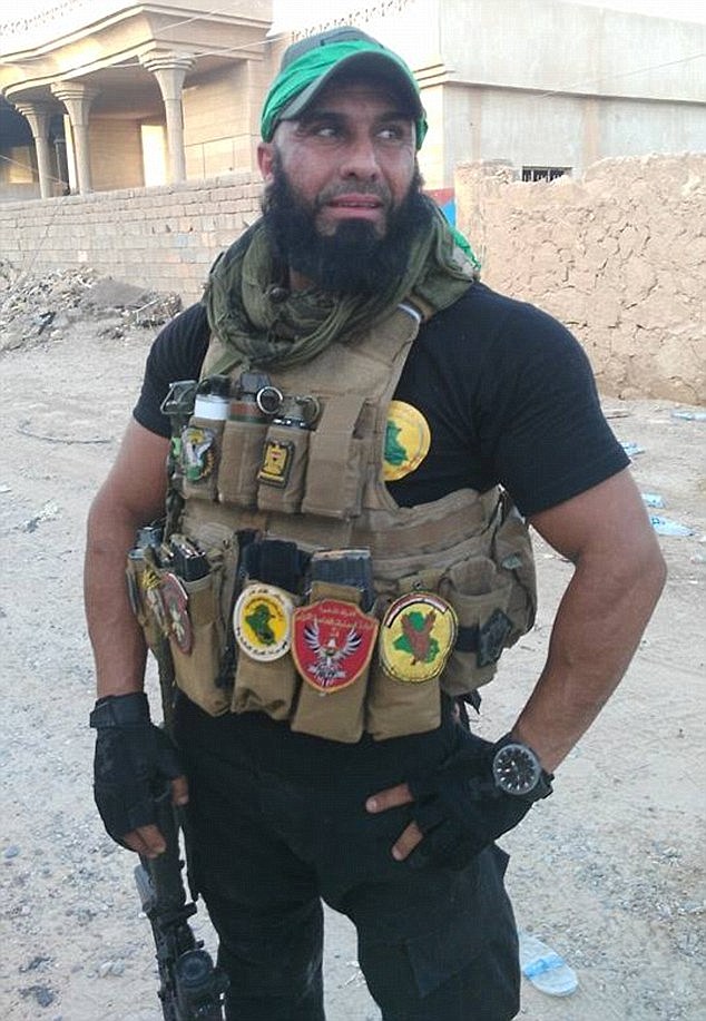  The strong-man's personality is being used to boost morale in the fight against ISIS