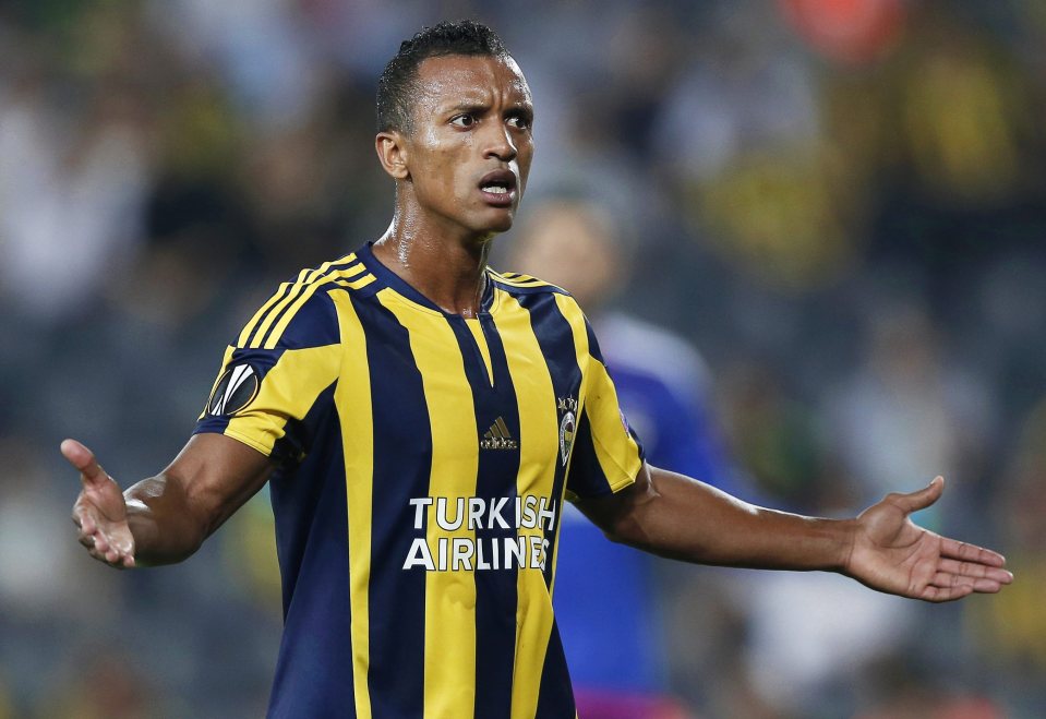 Nani left Manchester United to join Fenerbahce in July 2015