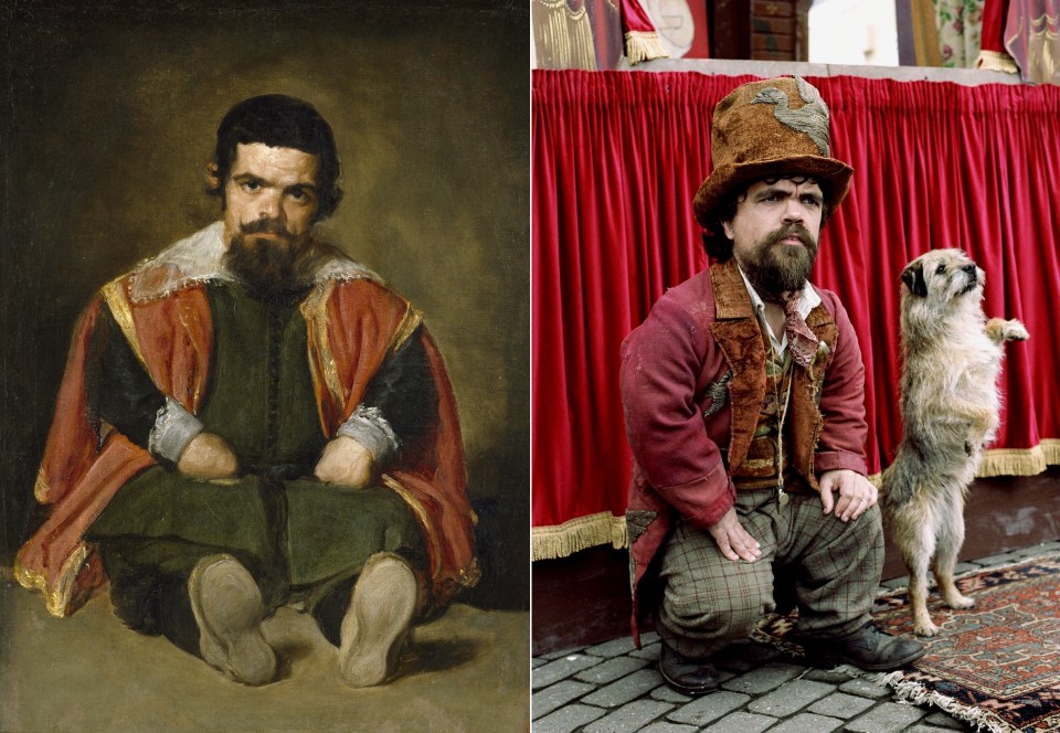 17th century Spanish court jester. The other is Peter Dinklage of TV’s Game of Thrones