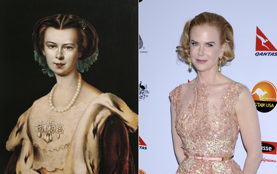 Portrait of Elisabeth of Austria and Nicole Kidman