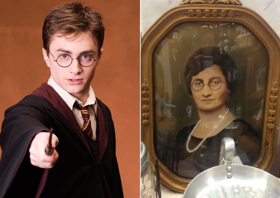 Daniel Radcliffe and lookalike photo