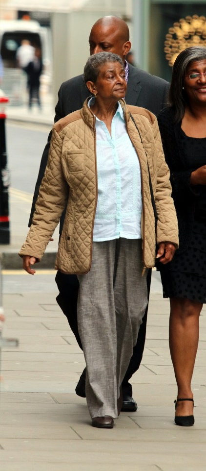  Pansy Blake, mother of Sian, arrives at court this morning to hear Simpson-Kent admit to murdering her daughter and grandchildren