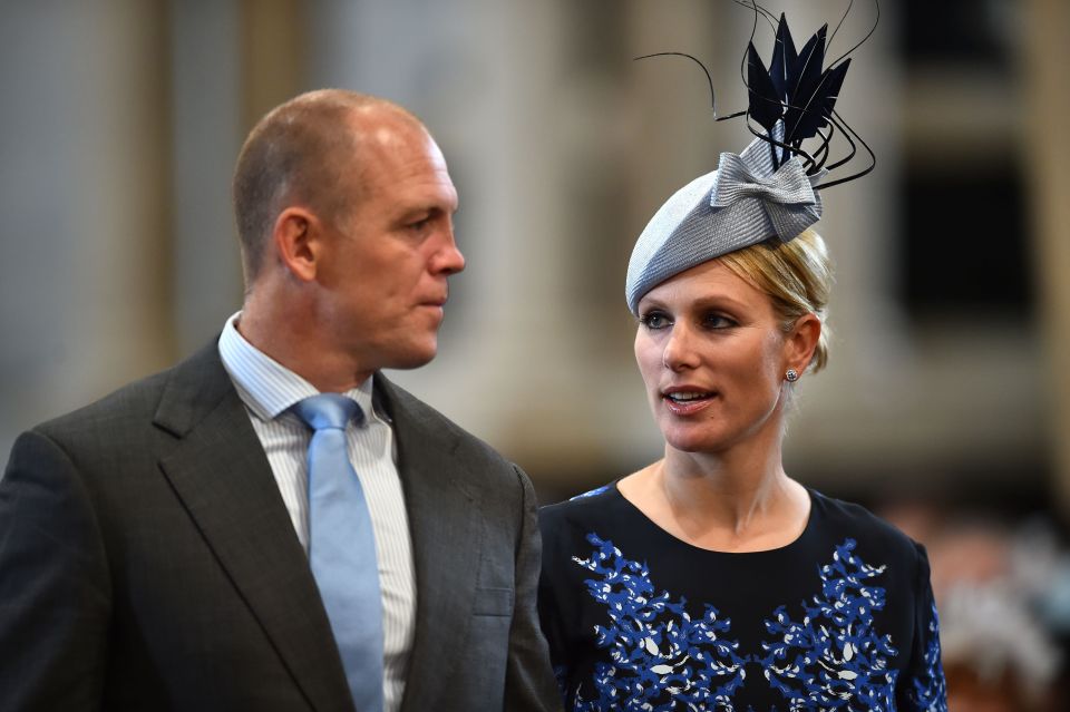  Zara Phillips and Mike Tindall were among the guests at St Paul's Cathedral