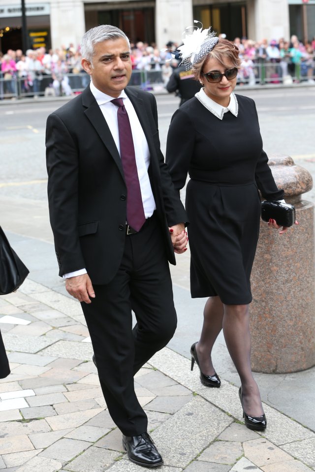  The new Mayor of London Sadiq Khan was joined by his wife to hear the anthem I Love All Beauteous Things