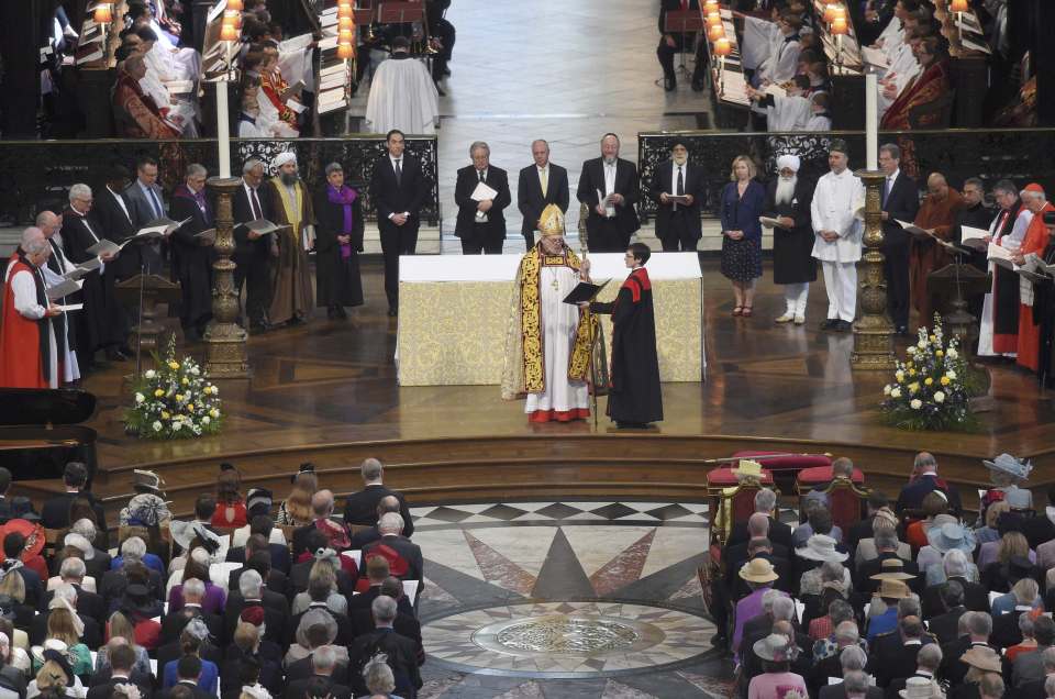  The service took place at St Paul's Cathedral today and marks the start of a weekend of celebrations