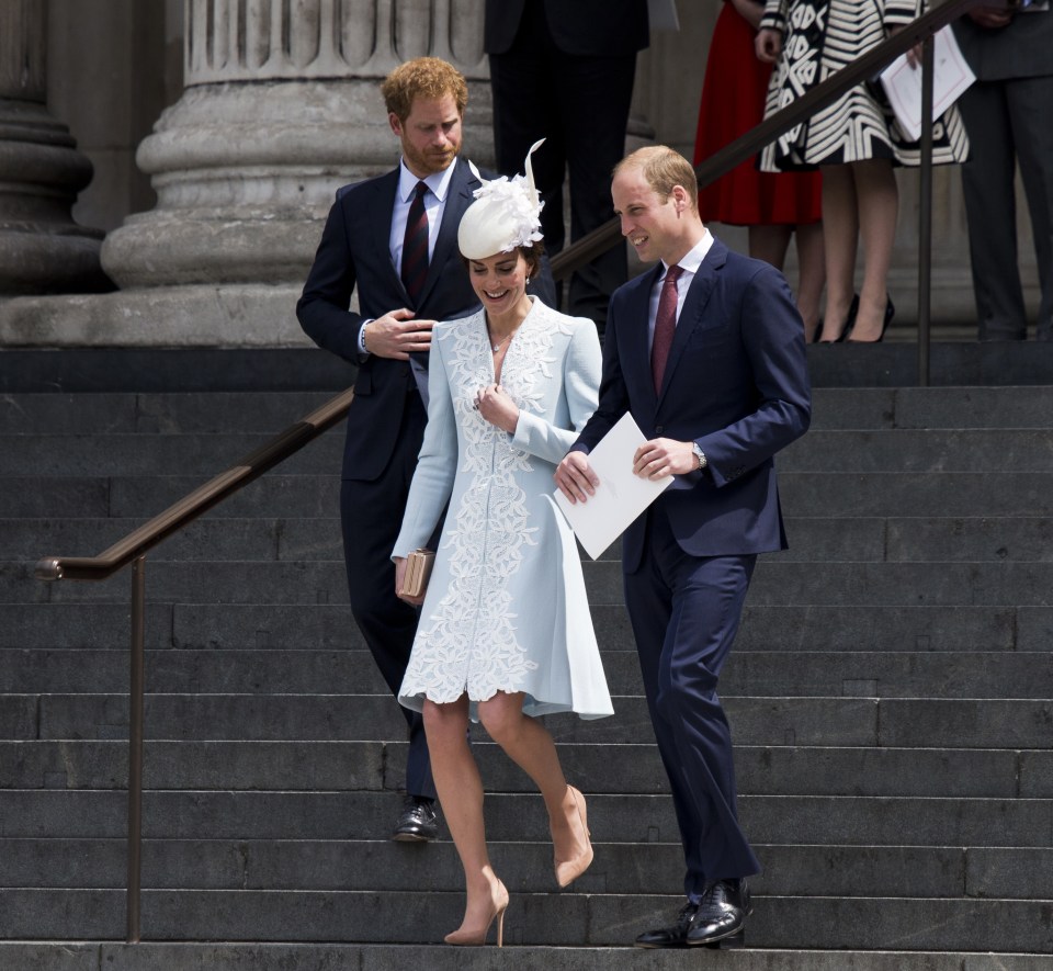  William, Kate and Harry heard from Prime Minister David Cameron, who gave a reading from the New Testament