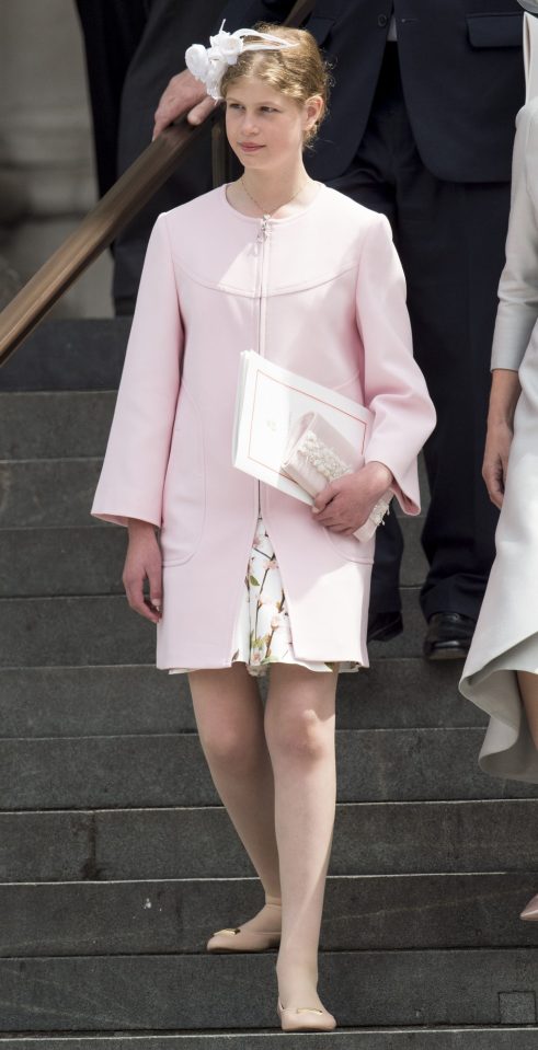  Lady Louise Windsor was one of the younger royals to attend the service