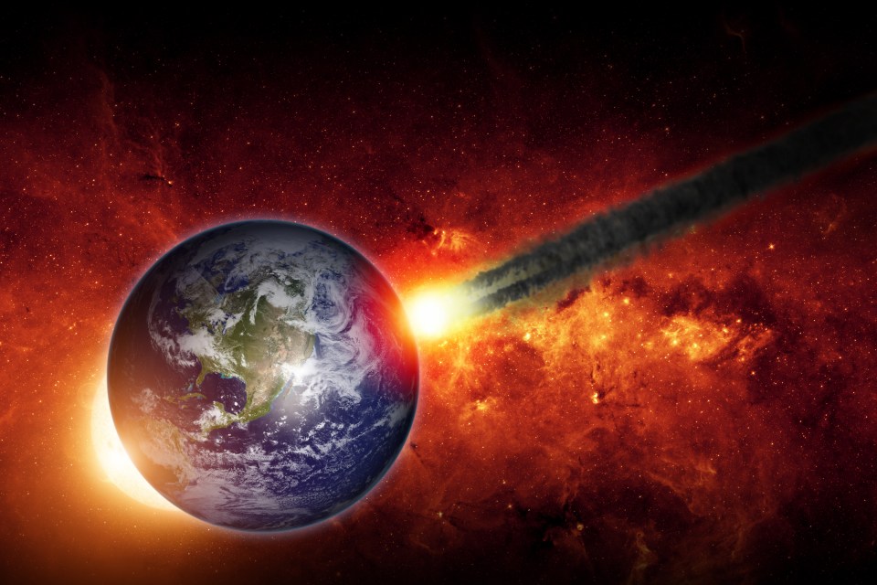  Deep impact: The force of a satellite crash would be dwarfed by the power of an asteroid collision