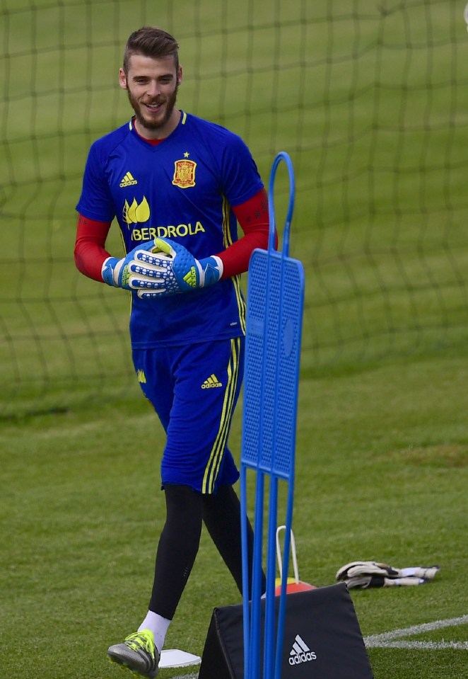 De Gea took part in training with Spain despite the allegations