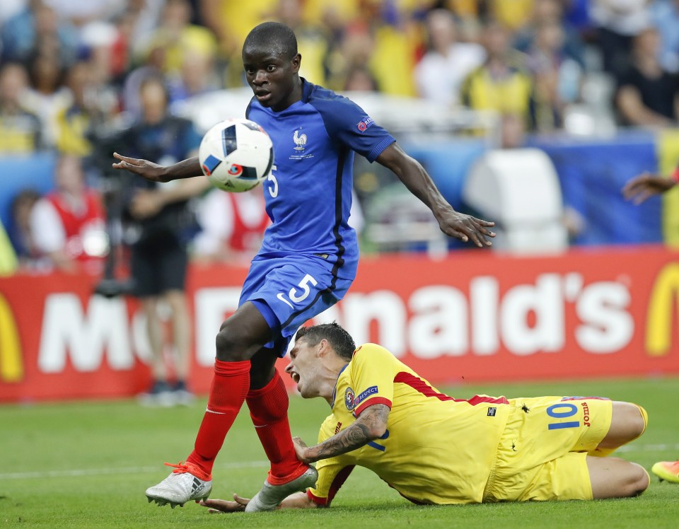  Kante shone in France's midfield during their 2-1 Euro 2016 win over Romania