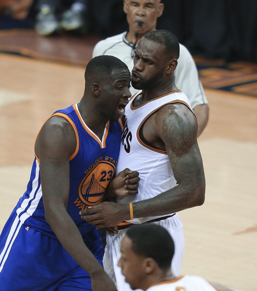 Draymond Green clashed with LeBron James during the game in Cleveland as the Cavaliers man's heroics still weren't enough to tie up the series at 2-2