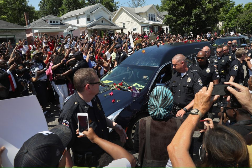 Funeral Held For Boxing Legend Muhammad Ali In His Hometown Of Louisville, Kentucky