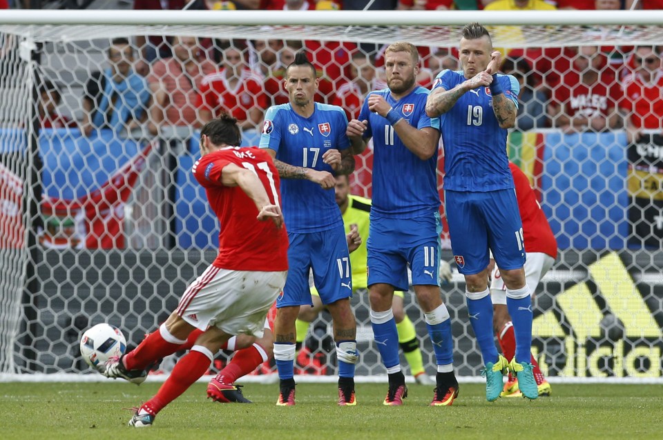 Gareth Bale scores Wales opener with a trademark free-kick