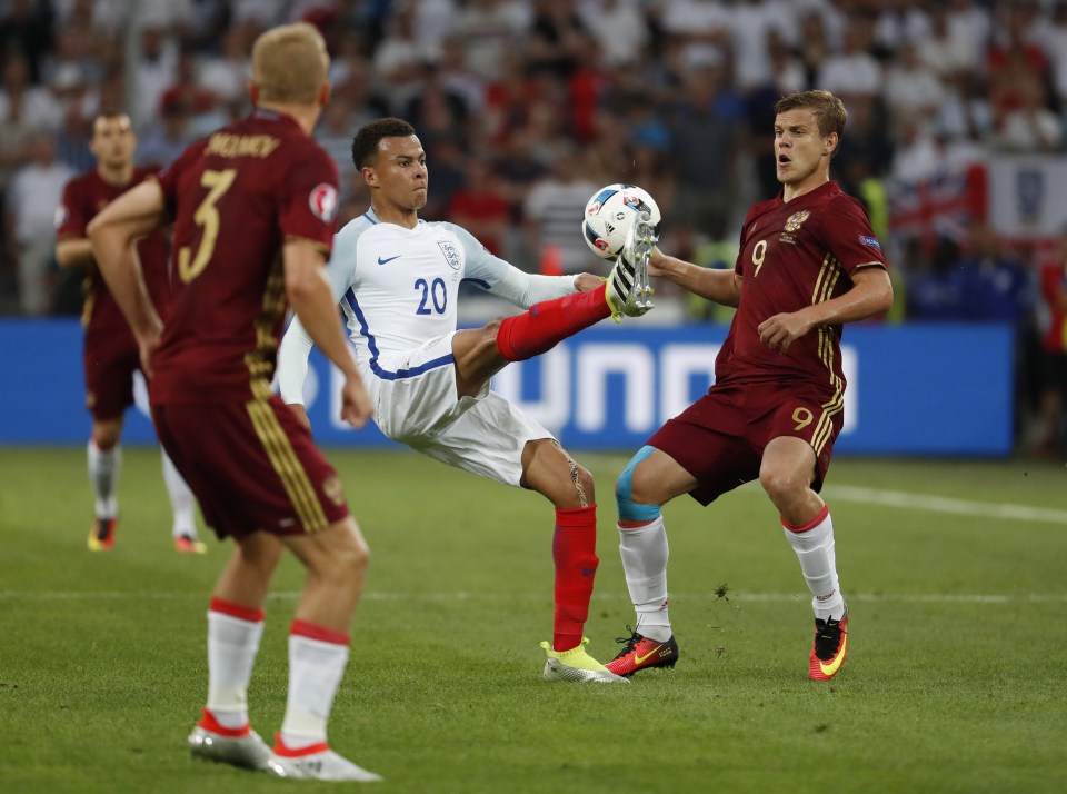  Dele Alli managed to keep his cool against Russia and not lose his head