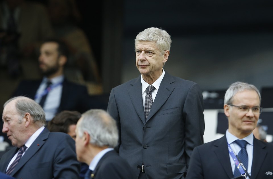 Arsenal coach Arsene Wenger takes his seat in the stands as he waits for the start of the Euro 2016 Group B soccer match between England and Russia, at the Velodrome stadium in Marseille, France, Saturday, June 11, 2016. (AP Photo/Kirsty Wigglesworth)