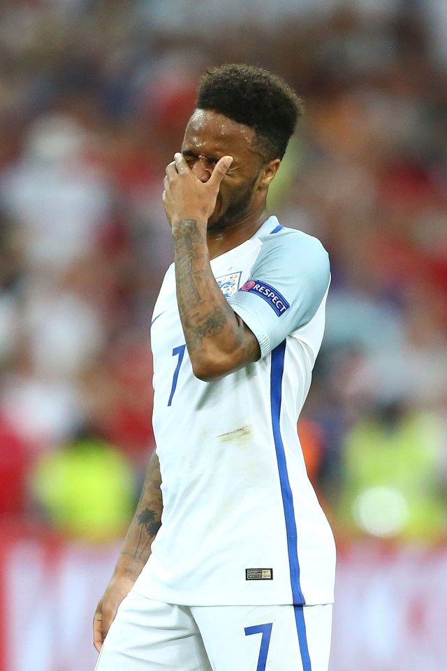  Man City's Raheem Sterling has been far from his best at Euro 2016