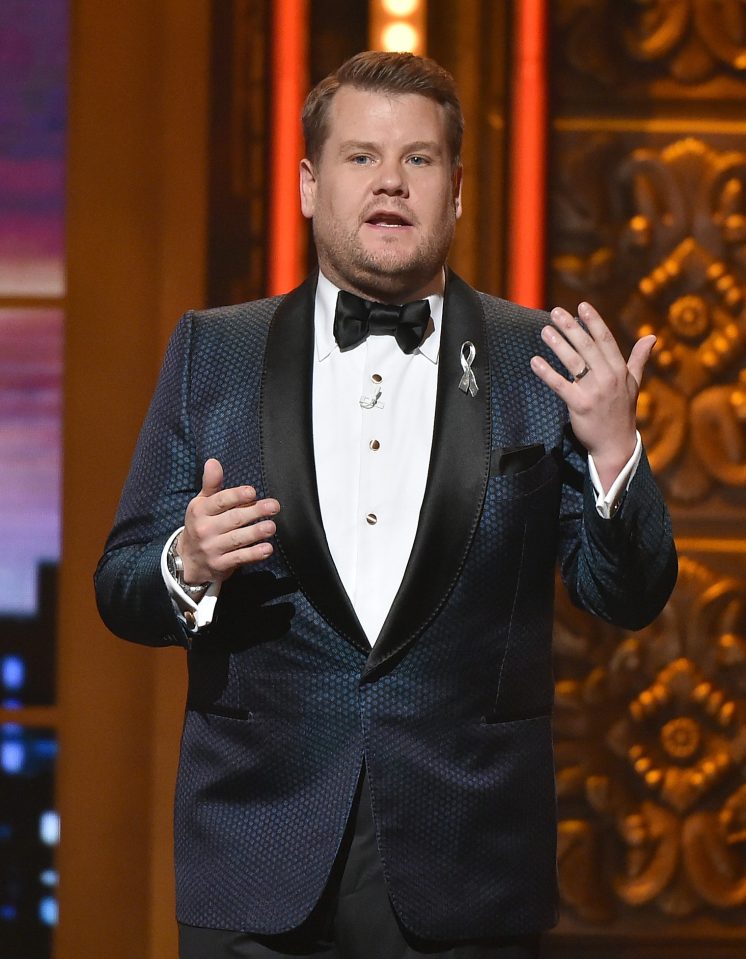 James Corden pays tribute at the 70th annual Tony Awards to the victims of the Orlando shooting