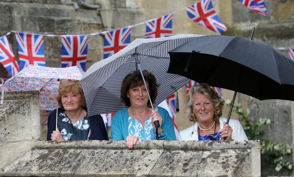 Brollies and bunting were the order of the day