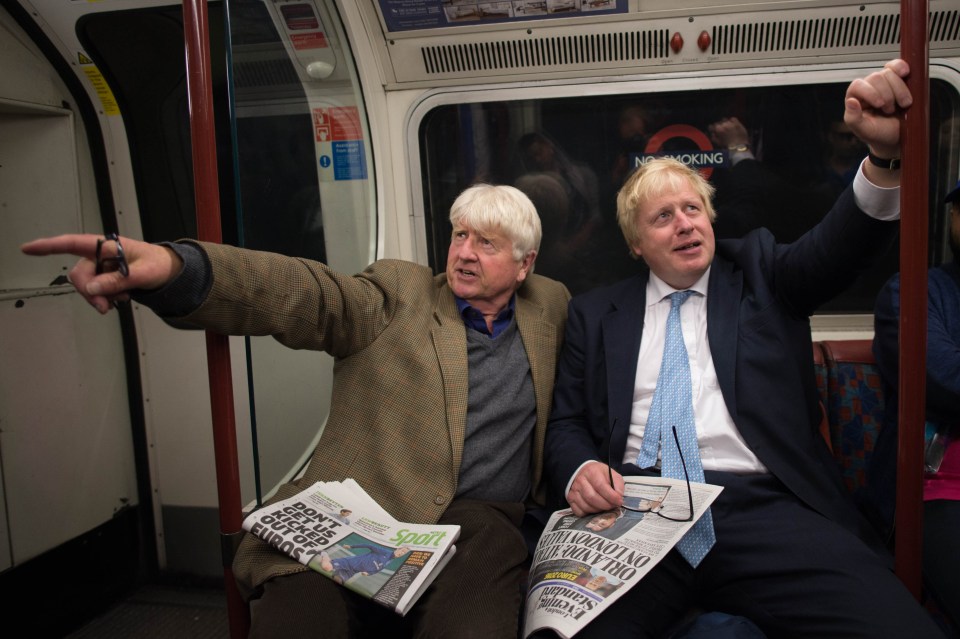 Stanley Johnson and Boris Johnson