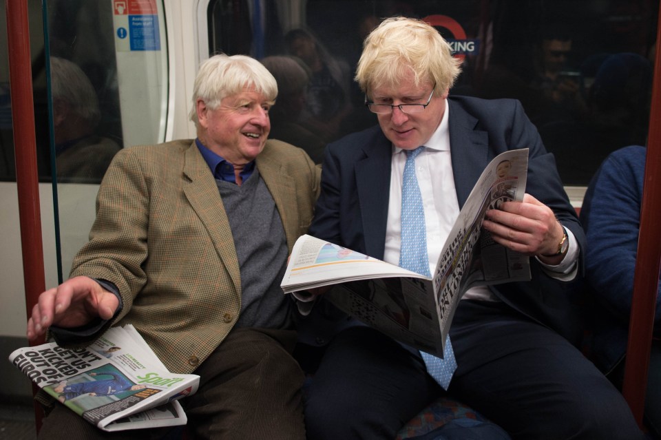 Boris Johnson and Stanley Johnson