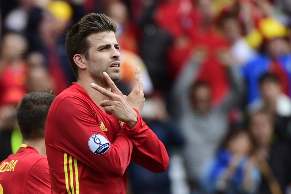 Gerard Pique scored at the death to save Spain from poor start to Euros defence