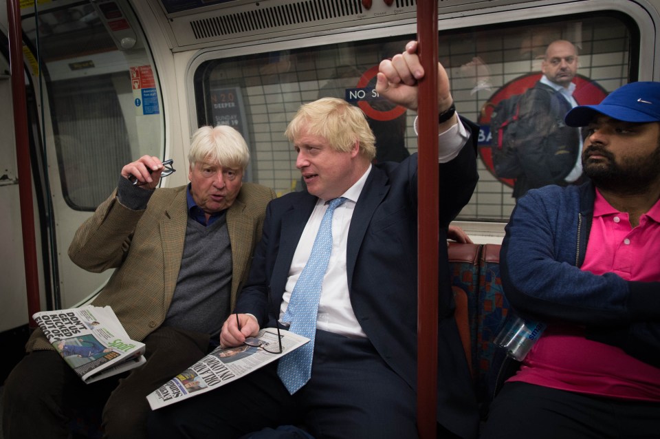 Boris Johnson and Stanley Johnson