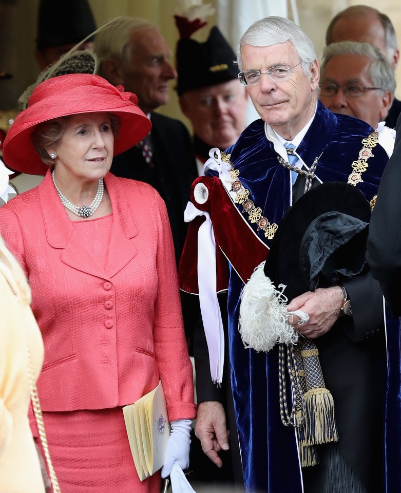 Current member Sir John Major and his wife Norma were also in attendance