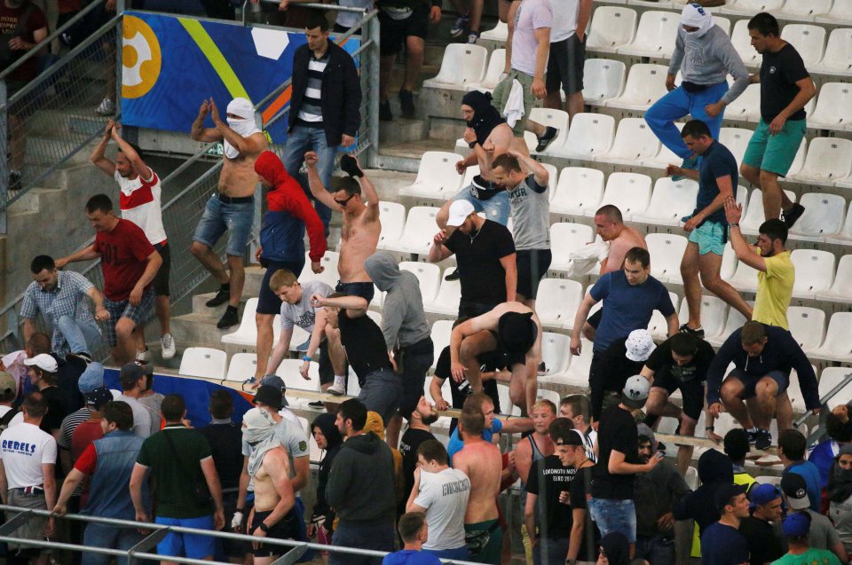  Uefa has threatened Russia with expulsion if its fans cause any more violence