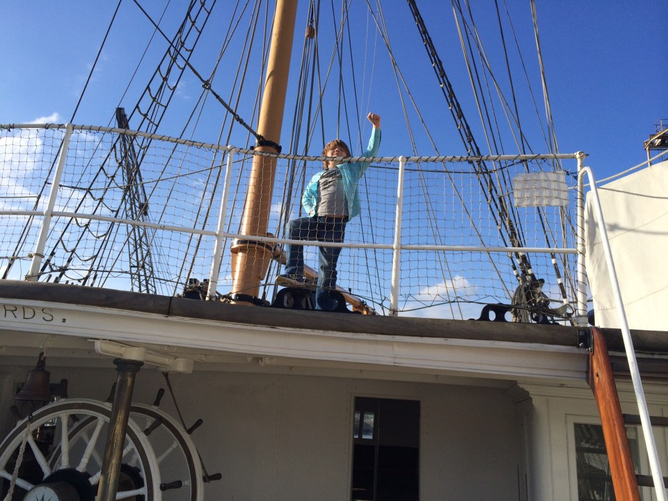 All aboard the HMS Gannet at Chatham Dockyard 