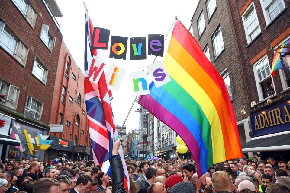  A vigil in Soho for victims of the homophobic attack in an Orlando gay club