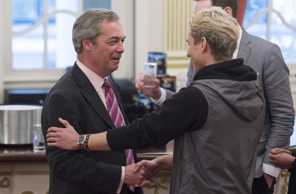 Joey Essex, Nigel farage