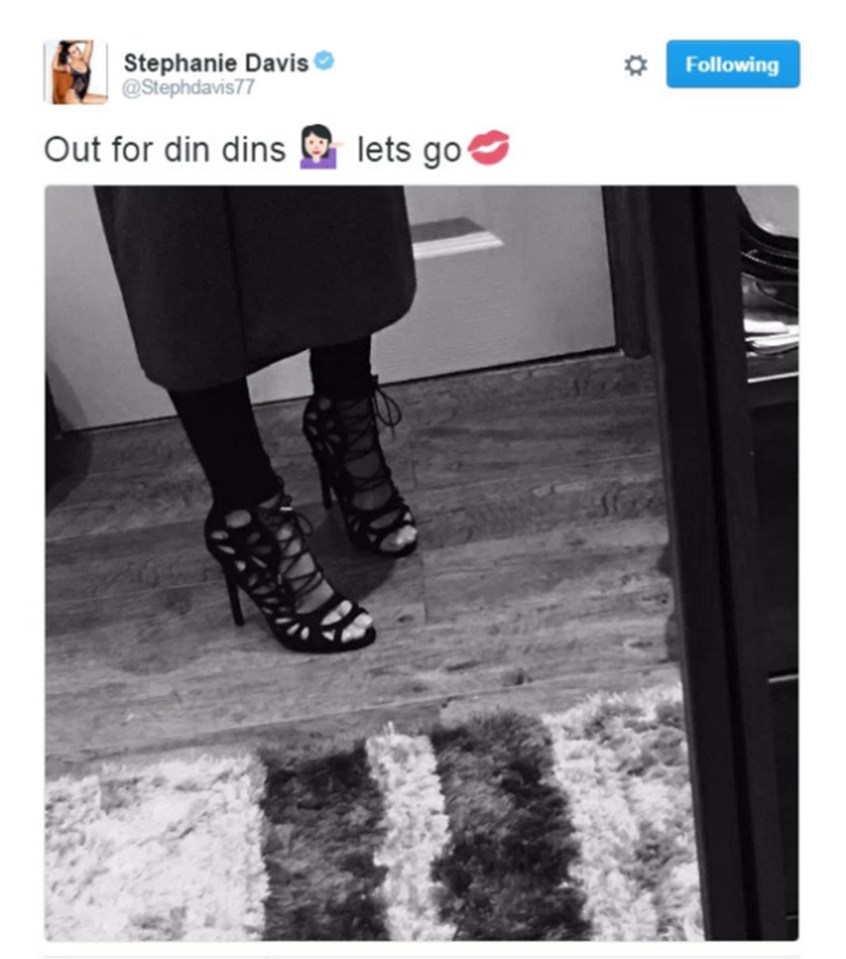 Stephanie got slammed for posting a snap of her feet - and not her bump