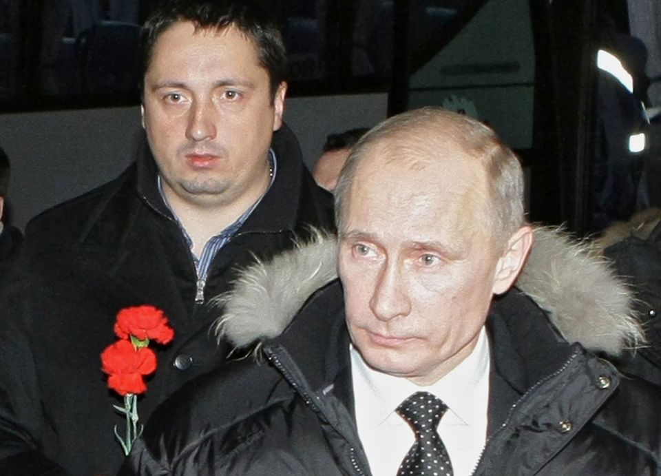  The Russian (pictured left with Vladimir Putin) is thought to have snuck into France through Spain