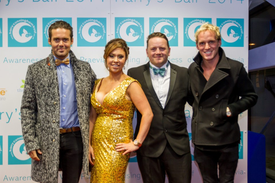  The charity held high profile fund raising events attended by celebrities including Made in Chelsea's Spencer Matthews (left) and Jamie Laing (right)