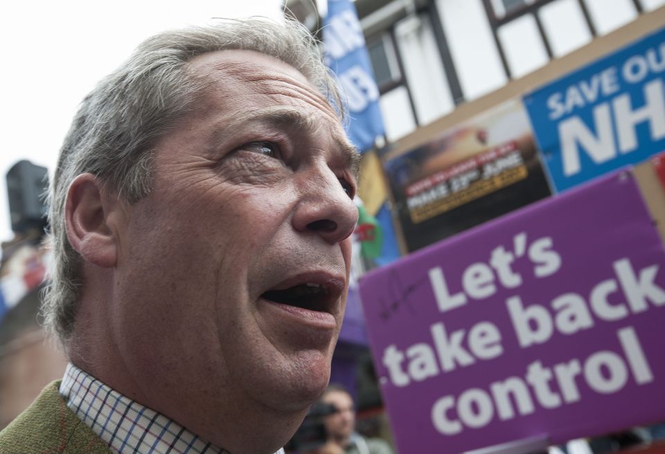 Nigel Farage has been up and down the country drumming up support for Vote Leave